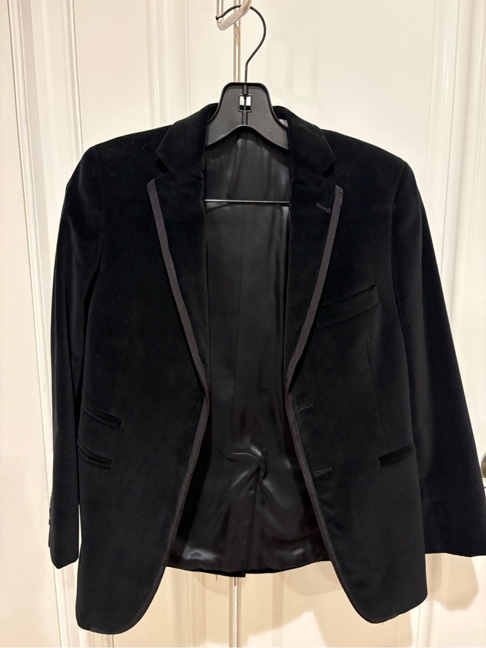 DKNY Boys Black Velvet Blazer